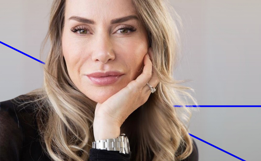 Portret van vrouw met blond haar