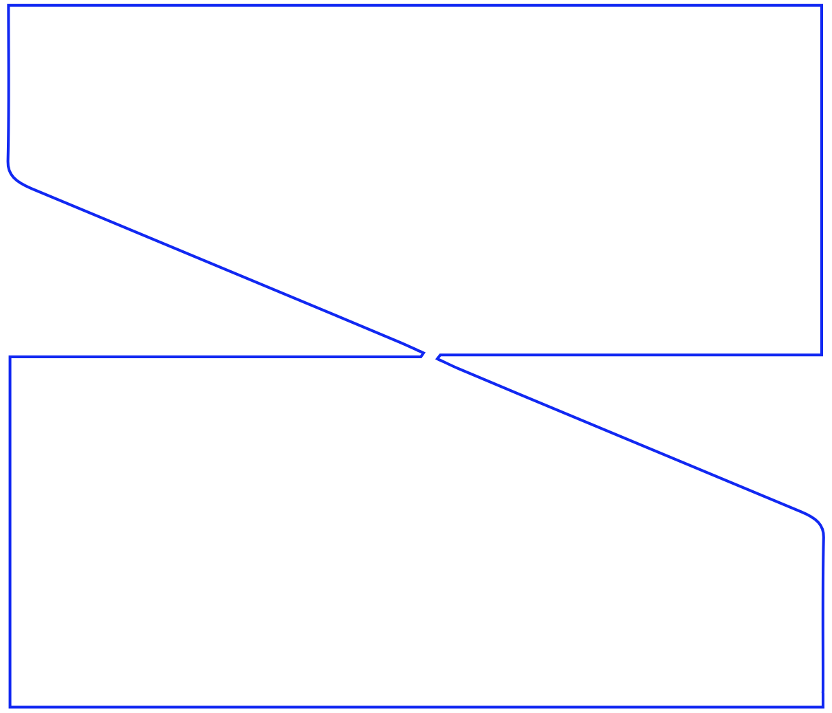 Blauwe creatieve lijnen